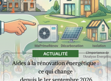 Aides à la rénovation énergétique :  ce qui change  depuis le 1er septembre 2026
